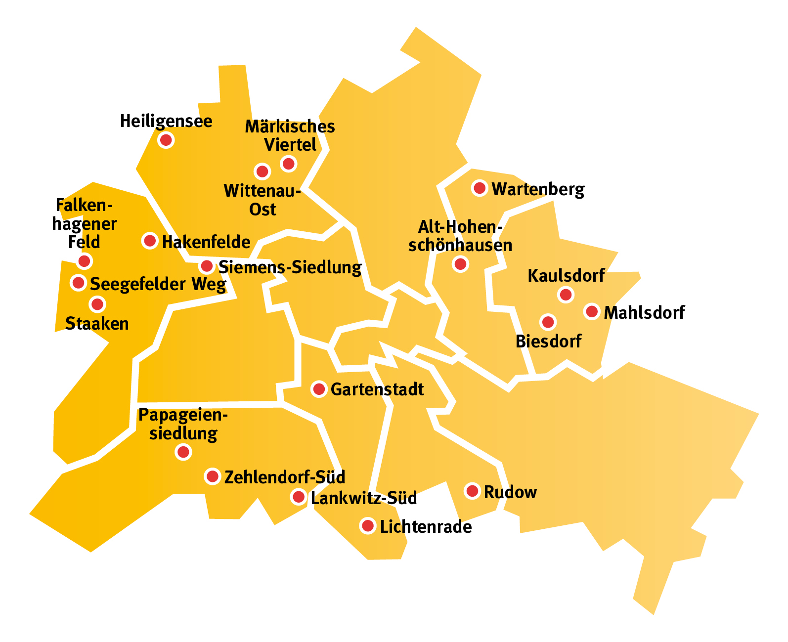 Die Grafik zeigt verschiedene Stadtviertel von Berlin.