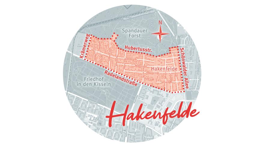 Karte Hakenfelde Berlin